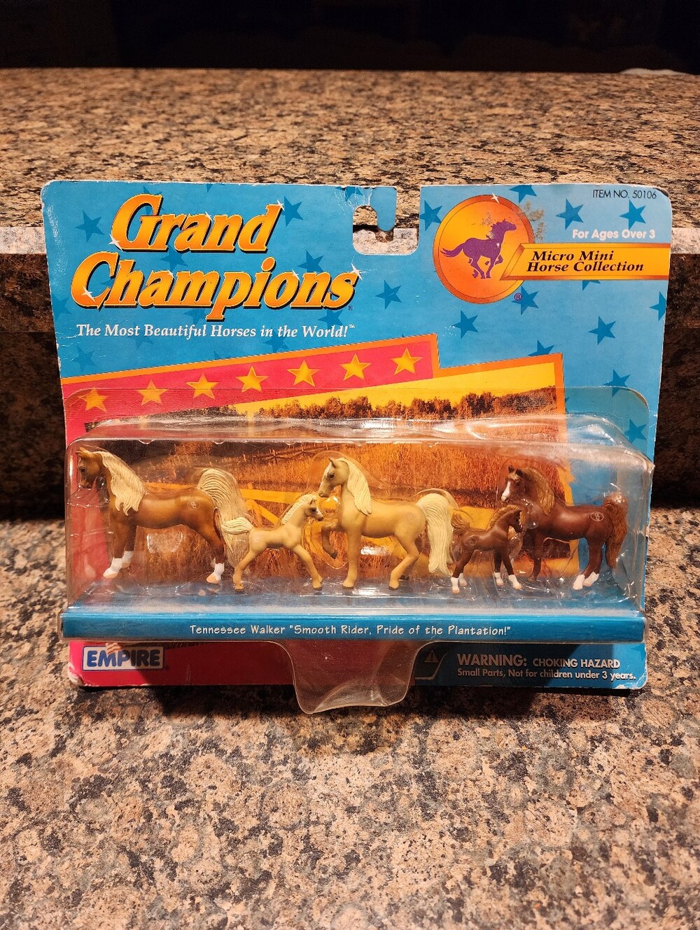 1997 Champion Grand Champions Micro Mini Horse Set - Tennessee Walker Set